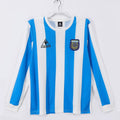 1986 Maillot  Argentine Domicile Rétro  Manches Longues