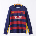 2015-2016 Maillot Barcelone Domicile Rétro  Manches Longues